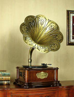 Suministro de fábrica, Radio clásica de madera, gramófono, vinilo Retro de lujo, fonógrafo, tocadiscos, gramófono antiguo