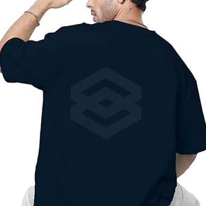 Camiseta de gran tamaño para hombre, ropa de verano transpirable de fibra de algodón/bambú, cómoda, precio de fábrica, alta calidad - Product Image 5