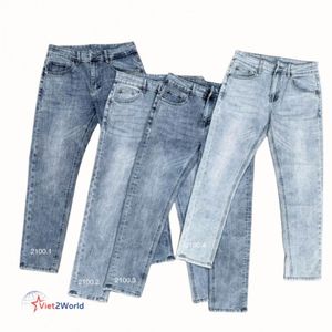 Pantalones vaqueros ajustados de cintura alta para mujer Moda Europea personalizada 3 opciones de color-Pantalones bombachos formales informales de cintura media Denim ODM Supply - Product Image 2