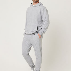 2025 dernière conception respirant 100% coton pull à capuche survêtement survêtement grande taille imprimé hiver été polaire solide ensembles - Product Image 3