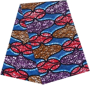 Haute qualité 2025 Gaborone africain cire impression et Ankara coton Viscose mélange tissu maille mémoire motif pour femmes vêtements - Product Image 1