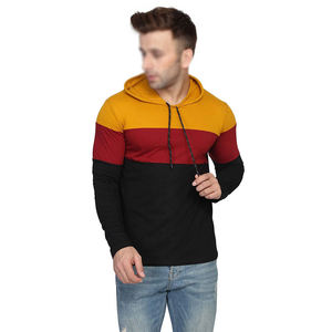 แฟชั่นผู้ชายHoodie CasualกีฬาสีทึบหลวมHooded Casualกีฬาผู้ชายท็อปส์Muti-สีบุรุษผู้ชายHoodies - Product Image 1