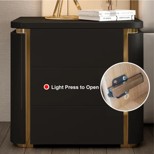 Table de chevet de style européen pour chambre à coucher à prix compétitif avec carcasse en contreplaqué pour le marché américain - Product Image 4