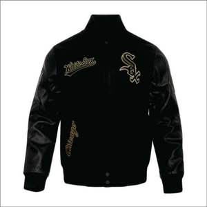 Vestes Streetwear grande taille pour hommes avec logo personnalisé OEM Letterman vintage style universitaire brodé design baseball décontracté peigné - Product Image 4