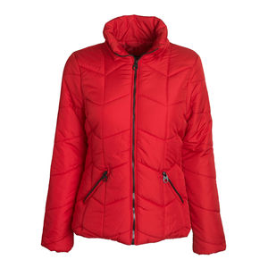 Abrigo cálido de invierno personalizado para mujer al por mayor, chaqueta acolchada con Cuello de piel, chaqueta acolchada transpirable para exteriores para mujer - Product Image 6