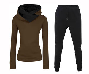 2025 haute vente survêtement de gymnastique, survêtements pour femmes 2 pièces ensemble haute qualité personnalisé sport survêtement survêtements hiver sweats à capuche décontractés - Product Image 2