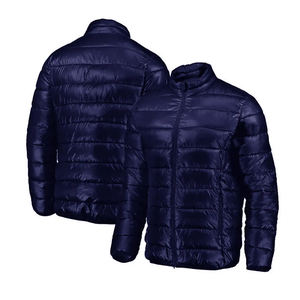 Veste matelassée unisexe personnalisée avec logo 2026 pour homme, manteau d'hiver de haute qualité, col montant, couleur unie, veste longue pour homme - Product Image 4