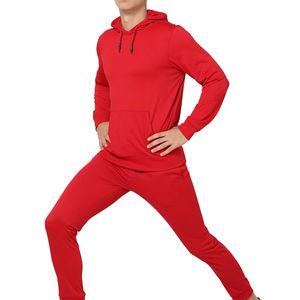 Conjunto de chándal con capucha estampado de alta calidad unisex personalizado OEM chándal de color naranja sólido logotipo personalizado temporada de invierno 100% - Product Image 4