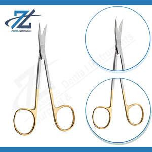 ชุดกรรไกรสแตนเลสสตีลแบบแมนนวลปลายทื่อ/แหลม145มม. เครื่องมือผ่าตัดทั่วไปได้รับการรับรอง CE - Product Image 3