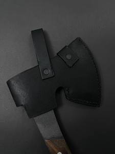 Hache de camping en acier forgé nordique de qualité industrielle personnalisable, 1095, forgée à la main, pleine soie, tomahawk, manche en bois de rose barbu - Product Image 6