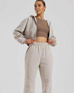 Sudaderas con capucha de mujer de gran tamaño de alta demanda y chándal de piedra para correr, sudaderas y pantalones transpirables con logotipo personalizado, pantalones de chándal - Product Image 4