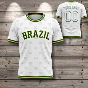 Maglia da Calcio Unisex WC Brasile 2029 con Motivo Bandiera, Maglietta per Tifosi in Diversi Colori, T-Shirt Promozionale - Product Image 1