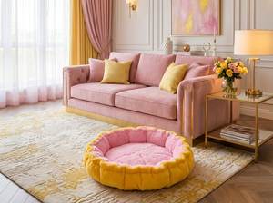 Coussin pour animaux de compagnie en fausse fourrure de luxe Amistar Royal Cloud de haute qualité 102*102 pour chats, toutes tailles - Product Image 2