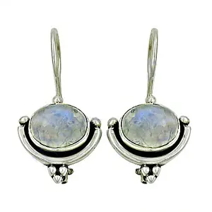 Boucles d'oreilles en argent 925 plaqué or vintage avec perle en forme de goutte d'eau et diamant pour femmes - Product Image 1