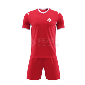 Uniformes de football personnalisés pour adultes à manches courtes, grande taille, design estival pour équipes scolaires et support de conception gratuit - Product Image 1
