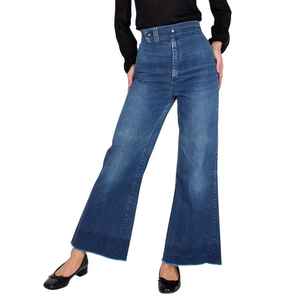 High Waist Denim <b>Jeans</b> for <b>Women</b> Stylish Straight Pants w/ Pockets, Streetwear Design. Slight <b>Stretch</b>, - Product Image 5