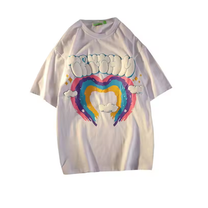 เสื้อยืดพิมพ์ลายพัฟผ้าฝ้าย100% เสื้อยืดพิมพ์ลายพัฟน้ำหนักเบาเสื้อยืดพิมพ์ลายพัฟสำหรับผู้ใหญ่ - Product Image 1