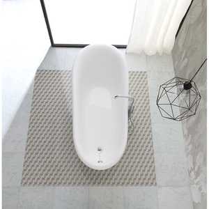 อ่างอาบน้ำแบบคลาสสิกทรงตั้งพื้นพร้อมขาตั้ง ดีไซน์หรูหราสีเงินโรมาซ่า - Product Image 2