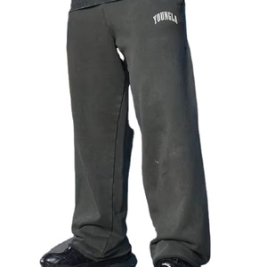 Pantalon large tendance streetwear, design personnalisé, pantalon ample pour homme, streetwear, coupe ample, poids lourd, coupe carrée, pantalon de survêtement délavé à l'acide - Product Image 1