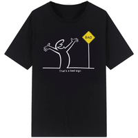 Camisetas La Linea the Line Osvaldo Cavandoli, Estilo Urbano para Hombre y Mujer, Cuello Redondo, Diseño Casual con Logotipo Frontal