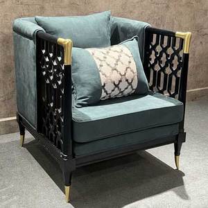 CHAWOO 75x73x80cm Single <b>Sofa</b> Chair Contemporary Design Ash Wood with Felt Fabric Upholstery GSD68093 - Product Image 3