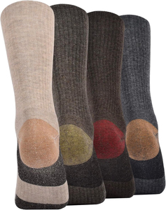 4-Pack Comfort Crew Socks Meilleure qualité Tissu chaud d'hiver unisexe avec logo haut de gamme en blanc rouge Nouveau design utilisable - Product Image 4
