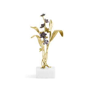 Sculpteur de fleurs or et violet de créateur pour décoration de table et déclaration à usage multiple - Product Image 5