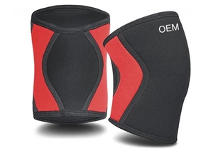 Rodilleras de compresión transpirables de neopreno de 7mm personalizadas al por mayor rodilleras de apoyo de gimnasio completo para hombres para levantamiento de pesas - Product Image 3