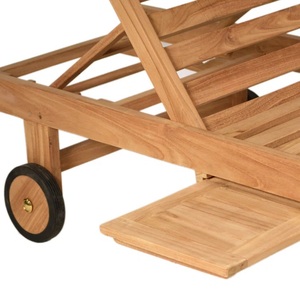 เก้าอี้อาบแดดคุณภาพสูงทำจากไม้สักทันสมัยสระว่ายน้ำชายหาดและเฟอร์นิเจอร์สวนสำหรับโรงแรมรีสอร์ทและวิลล่าจากประเทศอินโดนีเซีย - Product Image 3