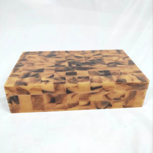 Unique Design Resin Floral Design Wood & Resin Handmade Gift Type <b>Jewelry</b> <b>Box</b> <b>Jewelry</b> Packaging Wood Ring <b>Box</b> handmade sale - Product Image 1