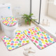Ensemble de tapis de salle de bain imprimés sur mesure pour salle de bain, rideau de douche antidérapant, tapis de bain - Product Image 1