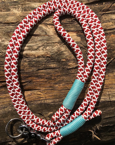 Laisses de chien rondes de 10mm faites à la main sur mesure pour petits grands chiens - Product Image 1