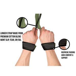 Heavy Duty <b>Weight</b> Lifting Straps Neoprene Padded Durable Non Slip Wrist Straps for Men <b>Women</b> Weightlifting Gym Workouts - Product Image 2