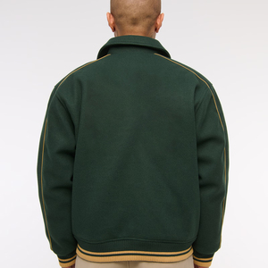 2025 nouveau arrivé Logo de broderie personnalisé 100% coton laine collège Baseball hommes veste respirant Hip hop collège veste pour homme - Product Image 6