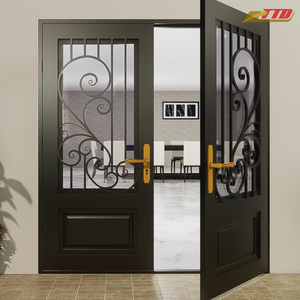 Puertas de Entrada de Acero de Lujo de Proveedor Vietnamita, Puertas Principales Impermeables Hechas a Mano con Estilo Artístico y Artesanía Superior - Product Image 3