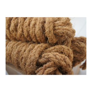 Cuerda de fibra de coco de alta resistencia, cuerda de fibra de cáscara de coco para envoltura de soporte de plantas de jardín y manualidades, cordel de coco marrón Natural - Product Image 1