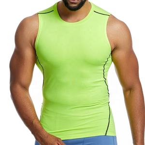 Débardeur de sport pour homme en polyester à séchage rapide, sans manches, pour la course à pied, la musculation, la salle de sport - Product Image 1