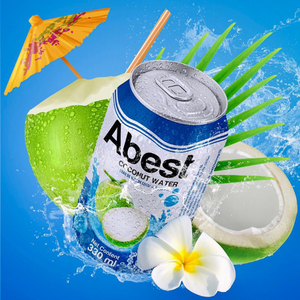 น้ำมะพร้าว ABEST 330 มล. เครื่องดื่มรสชาติสดชื่นจากทรอปิคอล รับผลิตแบบ OEM ODM แบรนด์ส่วนตัว จาก A&B เวียดนาม ขายส่ง - Product Image 1
