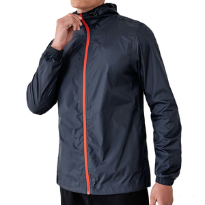 เสื้อแจ็กเก็ตมีฮู้ดสำหรับผู้ชายเสื้อกันลมมีฮู้ดแบบซิป100% - Product Image 1