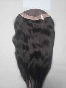 Toupet de cheveux mono pour femmes avec cheveux humains indiens, styles multiples (vague d'eau, vague naturelle, etc.) Léger 100-150g - Product Image 5