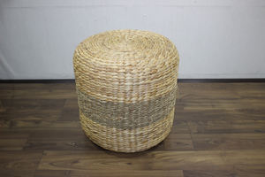 Comehome Water Hyacinth Pouf <b>Stool</b> Ottoman Home Decor Handmade Eco Friendly - Product Image 3