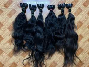 Cheveux bouclés indiens de haute qualité, 100% vierges, non traités, cheveux Remy, double trame, provenant de temples indiens du sud, vente en gros - Product Image 4