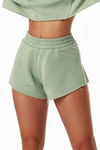 Haute qualité personnalisé vert femmes sueur décontracté Mini Shorts extensible Super doux confortable et respirant Gym Fitness Shorts pour les femmes - Product Image 2