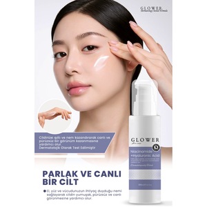 Crème hydratante intensive à base d'eau Glower avec céramide et vitamine B5 pour femmes, tous types de peau, visage, mains et corps, 100 ml - Product Image 1