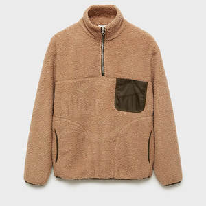 High Quality Men Sherpa <b>Fleece</b> <b>Sweatshirt</b> Wholesale Price Fashion Clothing Men Sherpa <b>Fleece</b> <b>Sweatshirt</b> - Product Image 1