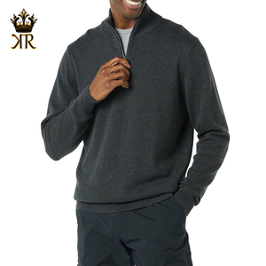 Sweat-shirts de nouvelle conception avec logo personnalisé imprimé, personnalisation, 100 % coton, vêtements décontractés, confortables, sweat-shirts pour hommes, fermeture éclair quart - Product Image 1