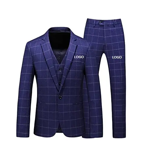 Kontrol tasarım pantolon ceket damat düğün elbisesi resmi smokin erkekler Suit nazik erkekler smokin Blazer özel 3 parça nefes