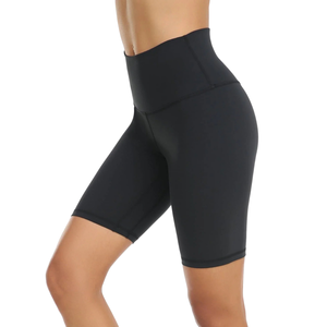 กางเกงขาสั้นเอวสูงพิมพ์ลายเสือดาวเอวยางยืดระบายอากาศได้ดีป้องกันแบคทีเรีย100% โพลีเอสเตอร์สำหรับออกกำลังกายยิม - Product Image 4