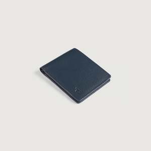 Voren Luxury Bi-fold <b>Wallet</b> Blue Genuine Leather Alligator Pattern RFID Blocking Flap Closure Short Length Embossed Vintage - Product Image 3