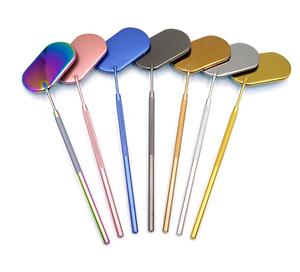 Wholesale Best Quality Eyelash <b>Mirror</b> Stainless Steel Beauty Instrument Oval Shape Lash <b>Mirror</b> - Product Image 5